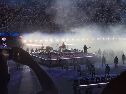 LINKIN PARK with an incredible #PepsiKickoffShow performance at the UCL final in Munich