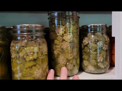 Canning OKRA Like Granny Did!  NO Pressure Canning or NO Water Bath Canning!