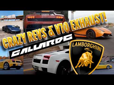 2003-2008 Lamborghini Gallardo EXHAUST SOUND compilation! MOST UNDERRATED V10!