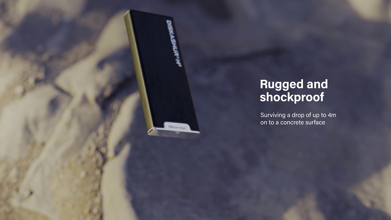 Introducing the diskAshur M2. Our smallest, lightest, fastest and most rugged encrypted portable SSD