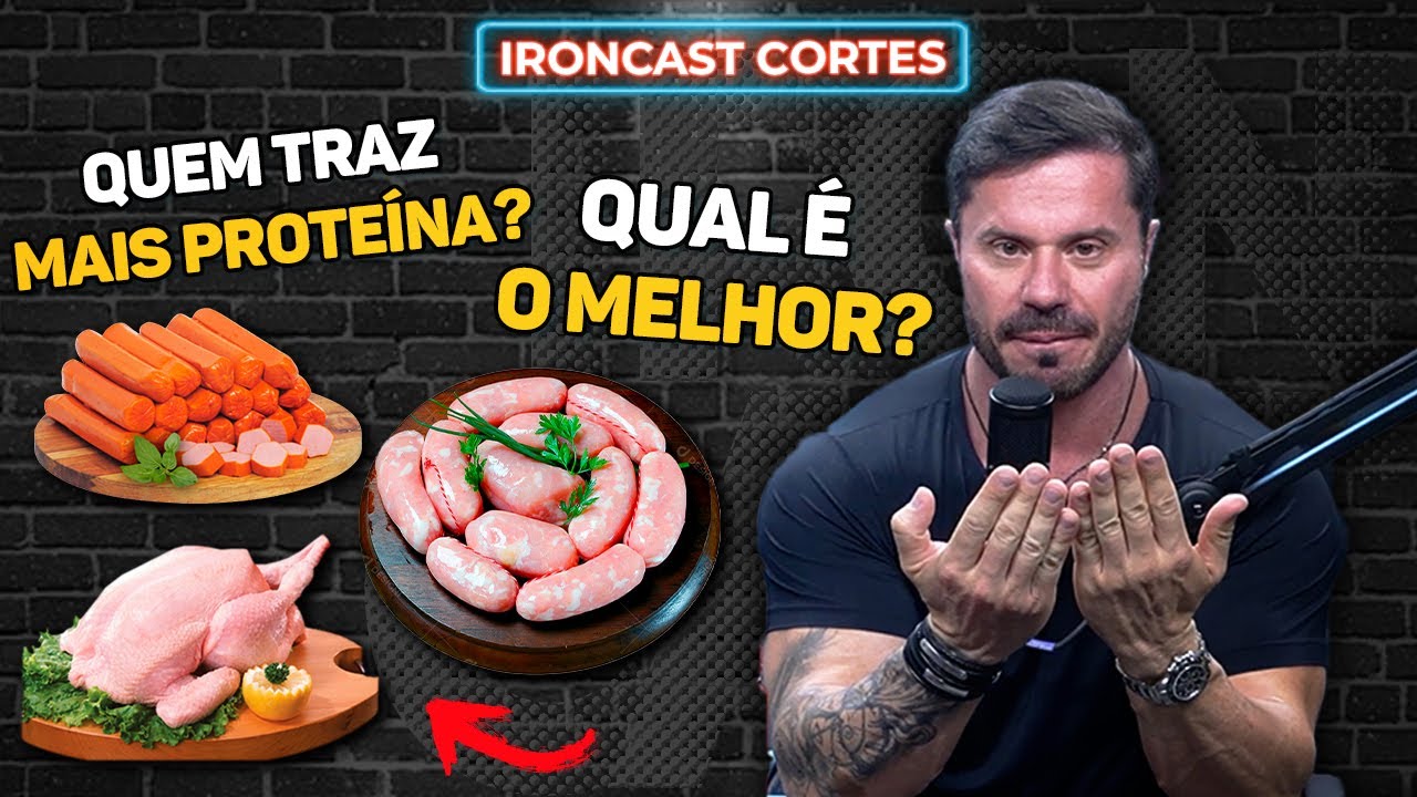 CARIANI FAZ COMPARAÇÃO ENTRE AS PROTEÍNAS DA SALSICHA, LINGUIÇA E FRANGO AO VIVO – IRONCAST CORTES