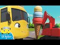 WOW Digger Builds A Wobbly Ice Cream For Buster Go Buster Bus Cartoons For Kids Funny Videos