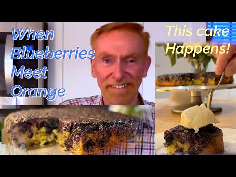 Blueberry & Orange Olive Oil Cake – Easy, Moist & Naturally Vegetarian