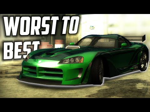 [OUTDATED!] NFS Most Wanted  - All 15 Blacklist Cars Ranked from Worst to Best