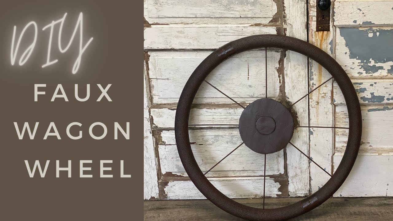 DIY FAUX WAGON WHEEL