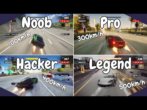 Noob vs Pro vs Hacker vs Lrgred (Asphalt Legends Unite) Multiplayer
