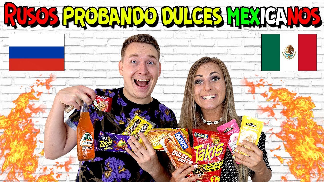 🇷🇺RUSOS PROBANDO DULCES MEXICANOS POR PRIMERA VEZ 🇲🇽 | RUSOS REACCIONAN a DULCES PICANTES de MÉXICO