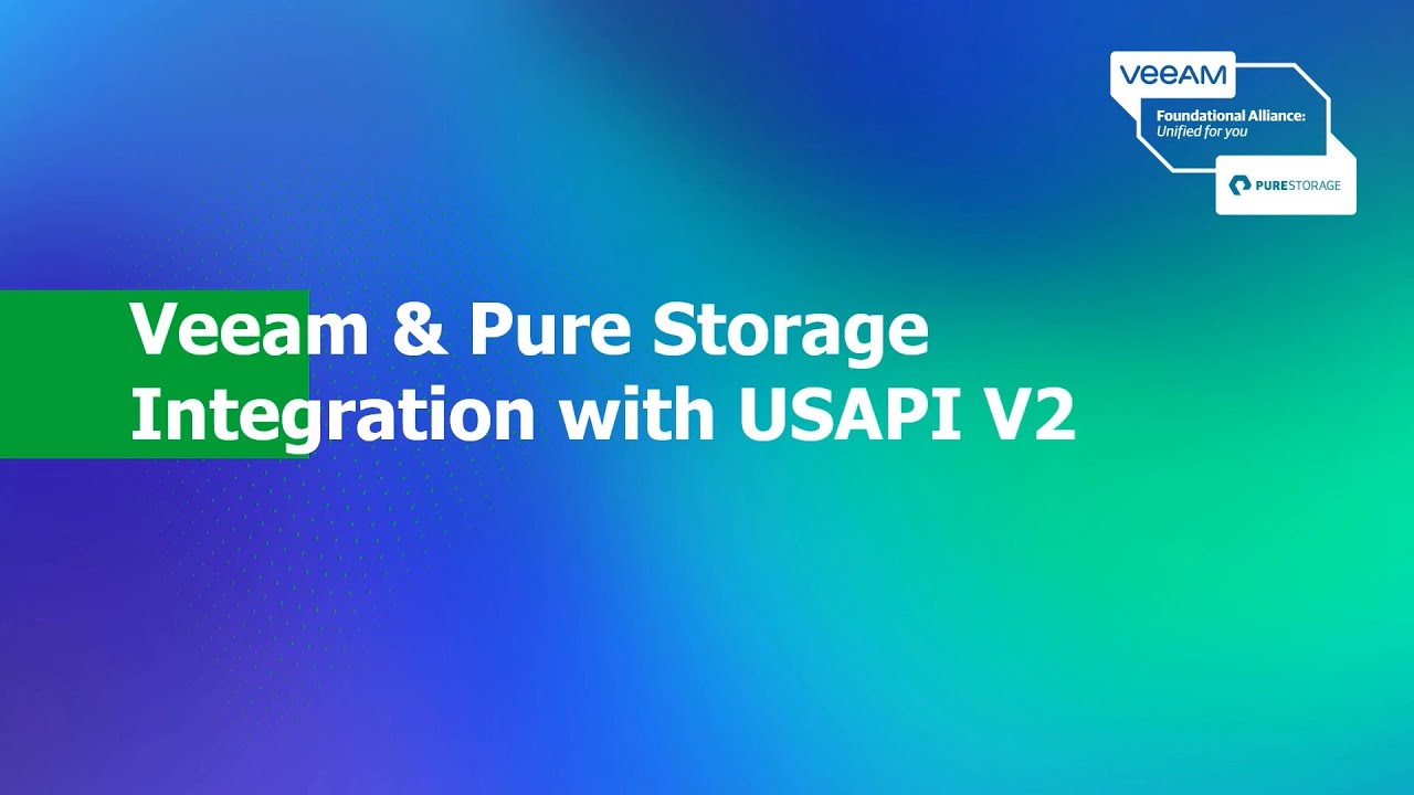 Pure Storage and Veeam Data Platform V12 – Synchronous Storage Snapshot Replication Demonstration video