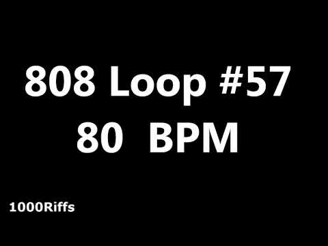 808 Loop Beat # 57 : 80 BPM : Beats Per Minute