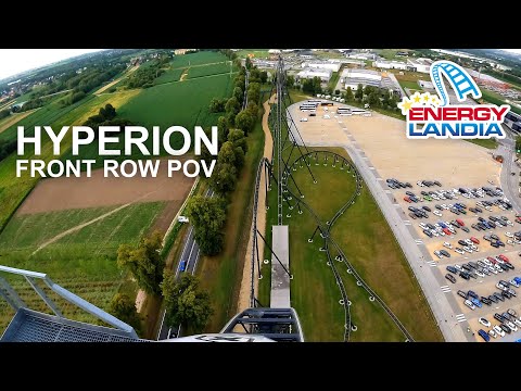 Hyperion Front Row POV Energylandia INSANE Intamin Hyper Coaster