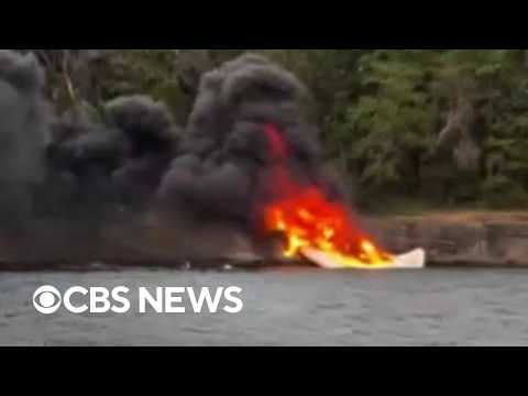 Passengers, pilot survive fiery seaplane crash off Washington state coast
