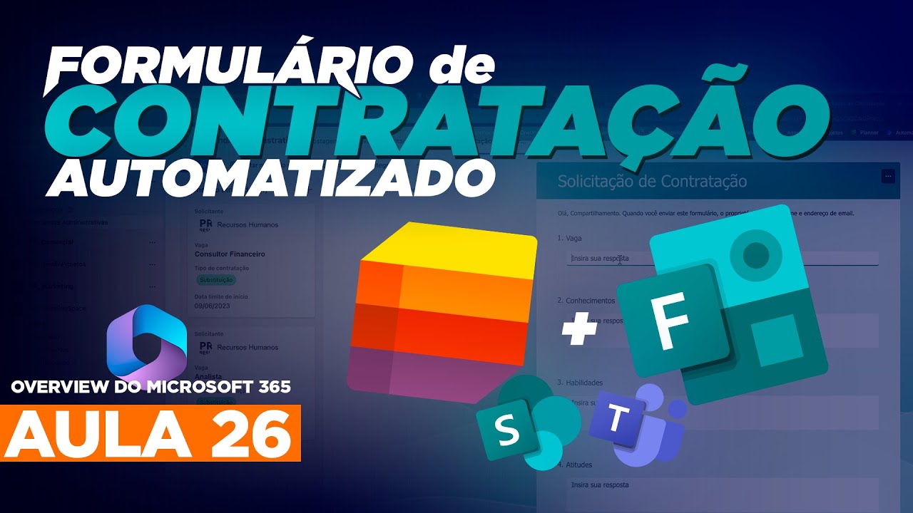 Microsoft Lists e Forms: Crie Formulários Profissionais de Contratação em Minutos! | #Office365