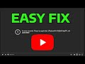 How To Fix An Error Occurred Please Try Again Later Playback Id Youtube Youtube Playback Id Error
