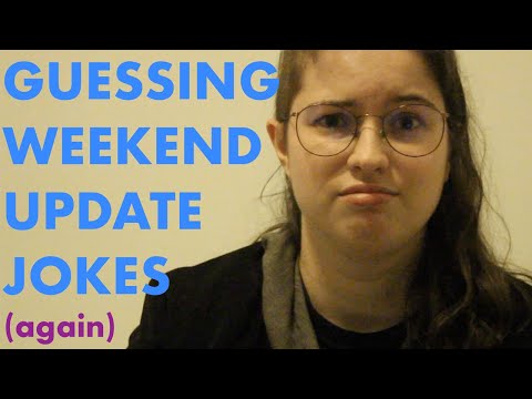 Guessing SNL Weekend Update Jokes (Oct 10, 2020)