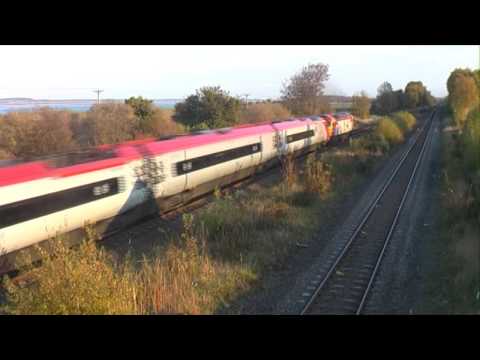 57305 and 390050 on 1A16, 14:15, Holyhead - London Euston