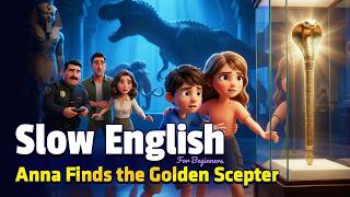Museum Chase! Anna Finds the Golden Scepter | Easy English Listening Story (A2 Level)