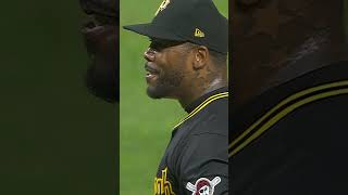 All Aroldis Chapman could do was smile at Manny Machado when he got him on a painted fastball ????