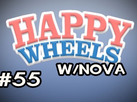 Happy Wheels w/Nova Ep.55 - The Boss AGAIN & Rope Swings Everywhere!