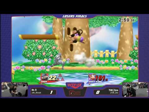WTFOX 2: Smash 4 Singles - Mr.R (Sheik) vs TSM | Zero (Diddy) - Losers Finals