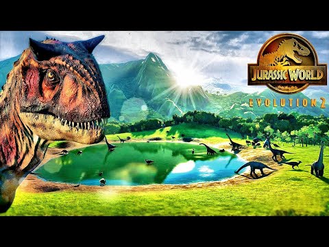 Dinosaur life at the water fountain - Camp Cretaceous, jurassic world evolution 2