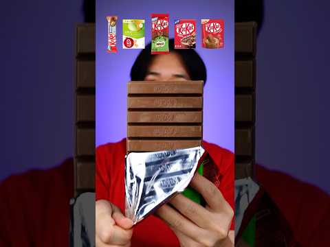EATING VARIOUS KIND OF KITKAT #asmr #mukbang