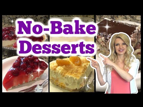 NO BAKE DESSERTS | CHEAP Summertime DESSERT Recipes | CHEAP NO-BAKE Desserts on a BUDGET