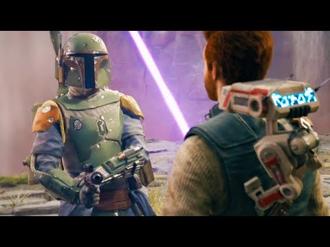 Cal meets Boba Fett In Star Wars JEDI SURVIVOR full scene!!