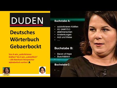 💥ALLE Baerbock Versprecher alphabetisch sortiert💥- Buchstaben A bis G 🤣