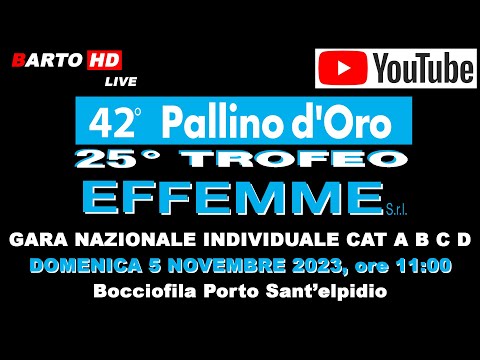 42° Pallino d'oro e 25° Trofeo Effemme - Gara Nazionale individuale ris Cat A B C D