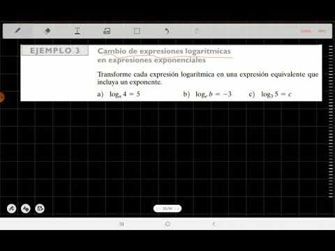 Funciones logarítmicas - Cambiar de logarítmo a exponencial