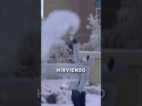 Así se ven 60 GRADOS BAJO CERO  #nosabias #sabias #curiosidades