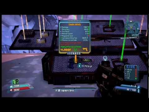 Infinity Pistol Legendary Found in Chest Behind Rakkman! (Borderlands 2)
