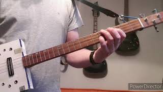 How to play I'm Finding It Harder To Be A Gentleman by White Stripes on Cigar Box Guitar