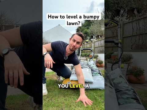 How to level a bumpy lawn #garden #gardening