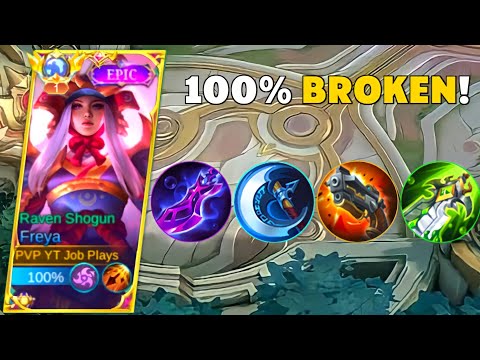 SUPER 100% BROKEN DAMAGE FOR FREYA NEW HACK BUILD!!! | FREYA BEST BUILD 2023 | MUST WATCH | MLBB
