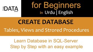 Create Database in SQL-Server 2014 | Create table in SQl-Server Database | The DataSpot