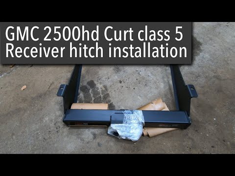 Chevy and GMC 2500hd 3500hd curt class 5 trailer hitch Receiver installation 15703