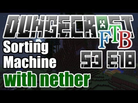 Tekkit: DungeCraft - Sorting Machine and Redstone Conduits - S3 E18