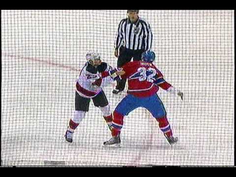 New Jersey at Montreal [ October 21th, 2010 ] Moen vs. Clarkson fight