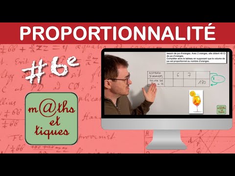 Appliquer une situation de proportionnalité (1) - Sixième