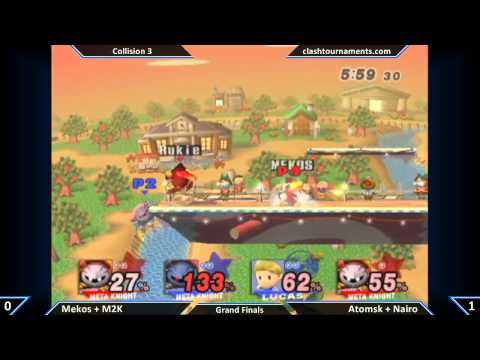 SSBB - Mew2King and Mekos vs Atomsk and Nairo - Collision 3 - Grand Finals