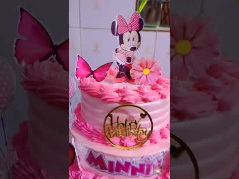 beautiful Minnie mouse cake design🎂🎉#subscribe #cake #trending #youtubeshorts #ytshort #rasmalaicake