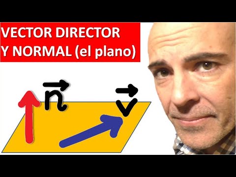 VECTOR DIRECTOR Y VECTOR NORMAL DE UN PLANO