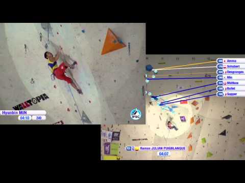 IFSCwc Imst 2013 Lead Final - Hyunbin MIN and Roman Julian