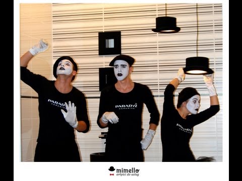 Mimowie Mimello na Targach Cersaie - Atrakcje na Targi / Mimi Fiera / Mimes Fair / Pantomimen Fairen