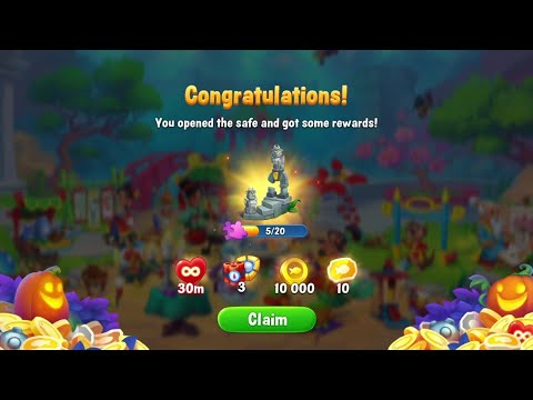 @Fishdom Win Strikes Atlantis Cup Stage 101 - 102. 🦇 Vampire Party Last Level Unlocked, Got Rewards.