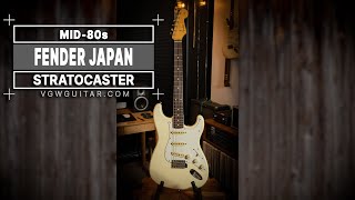 Video thumbnail for Fender Japan Olympic White 86-87 Stratocaster - VGW by Vintage Guitar Workshop