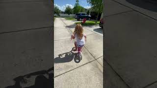 #look #mom #no #training #wheels #im a #big #girl #bike #learning #like #love #share #shorts #viral