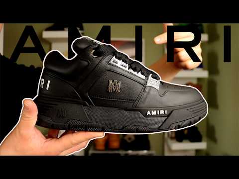 MOST COMFORTABLE SNEAKER! Amiri MA-1 Black Metallic Sneaker (Review) + ON FOOT