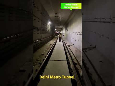 Túnel Metro Ferroviário #túnel #engenhariacivil #dmrc #construção